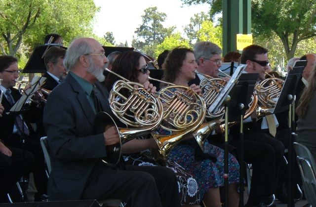 The OCB Horn Section - Concert in the Park - May 2009
